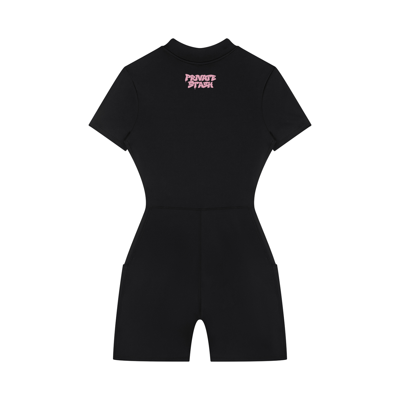 Women's Quarter-Zip Short Sleeve Romper