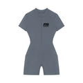 Women's Quarter-Zip Short Sleeve Romper