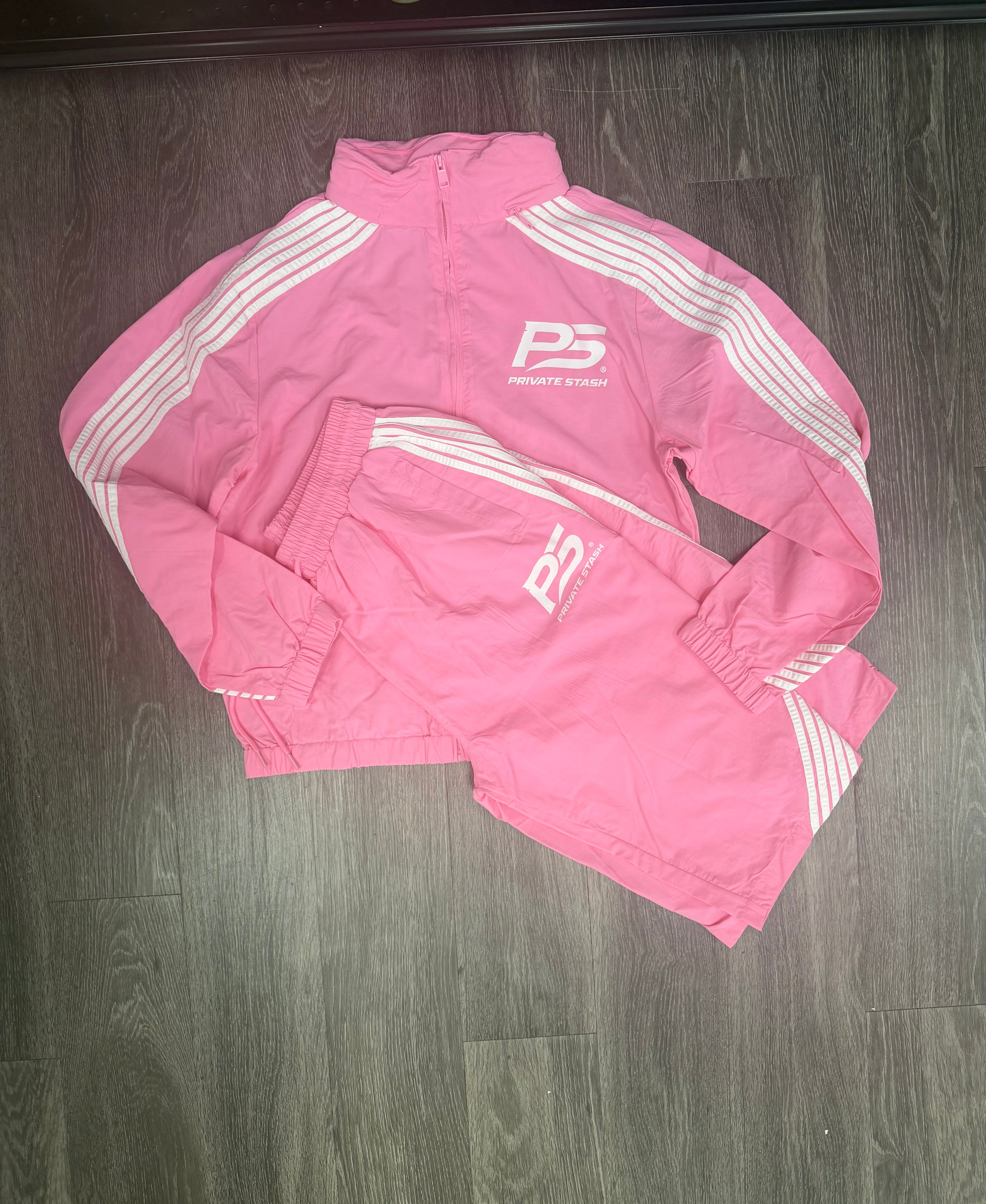 Stash Pink Logo Windbreaker Set