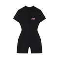 Women's Quarter-Zip Short Sleeve Romper