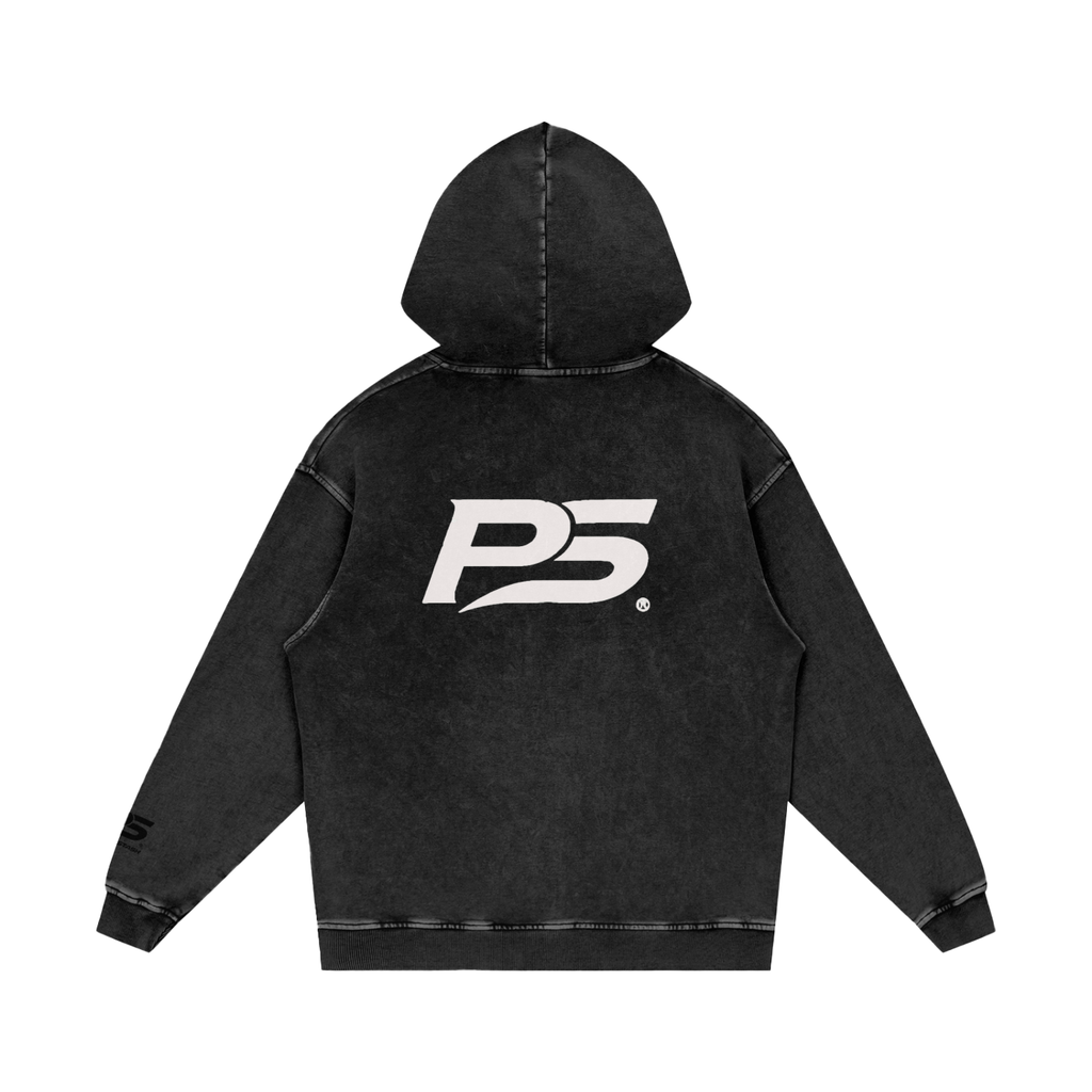 Snow Washed Loose Cotton Hoodie
