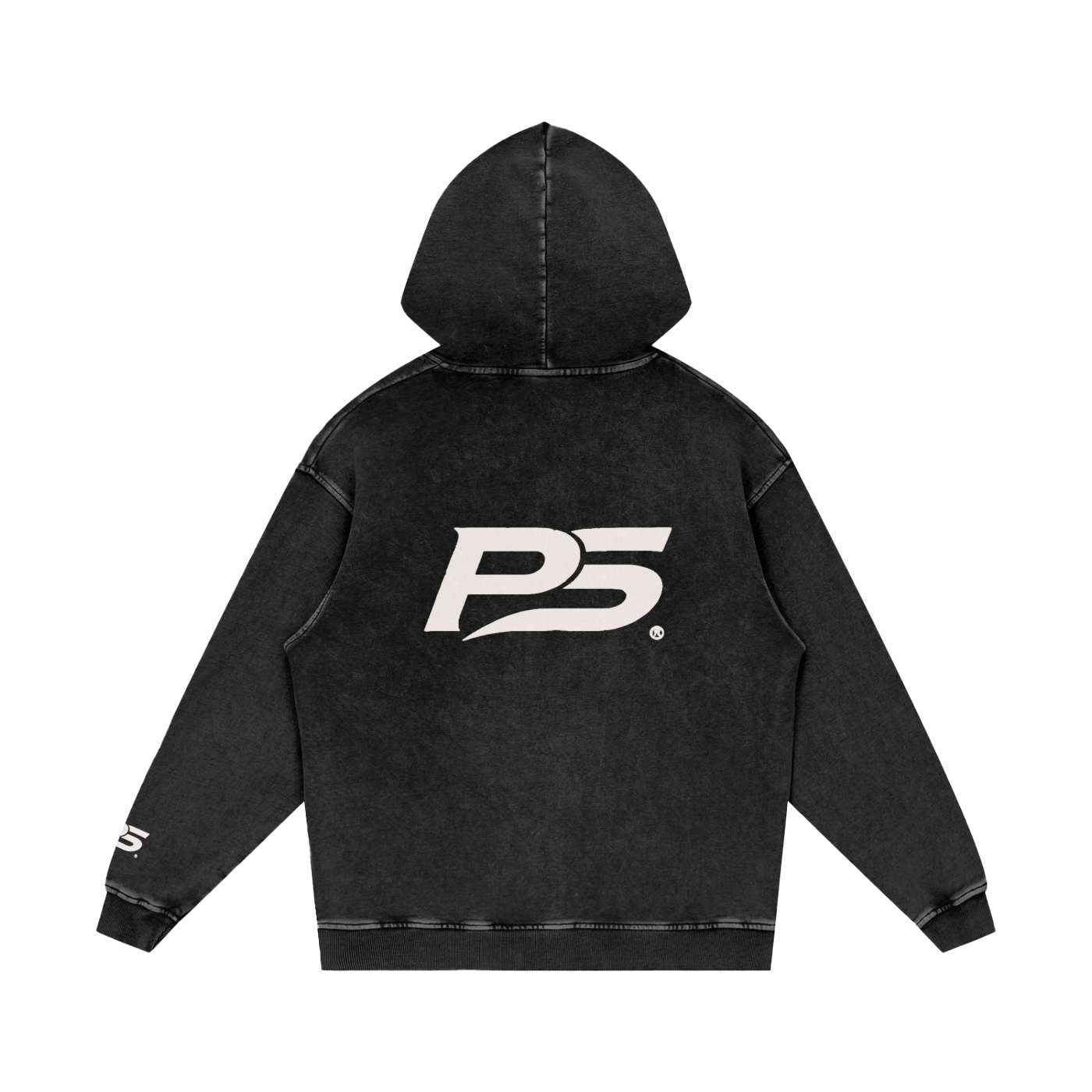 Snow Washed Loose Cotton Hoodie