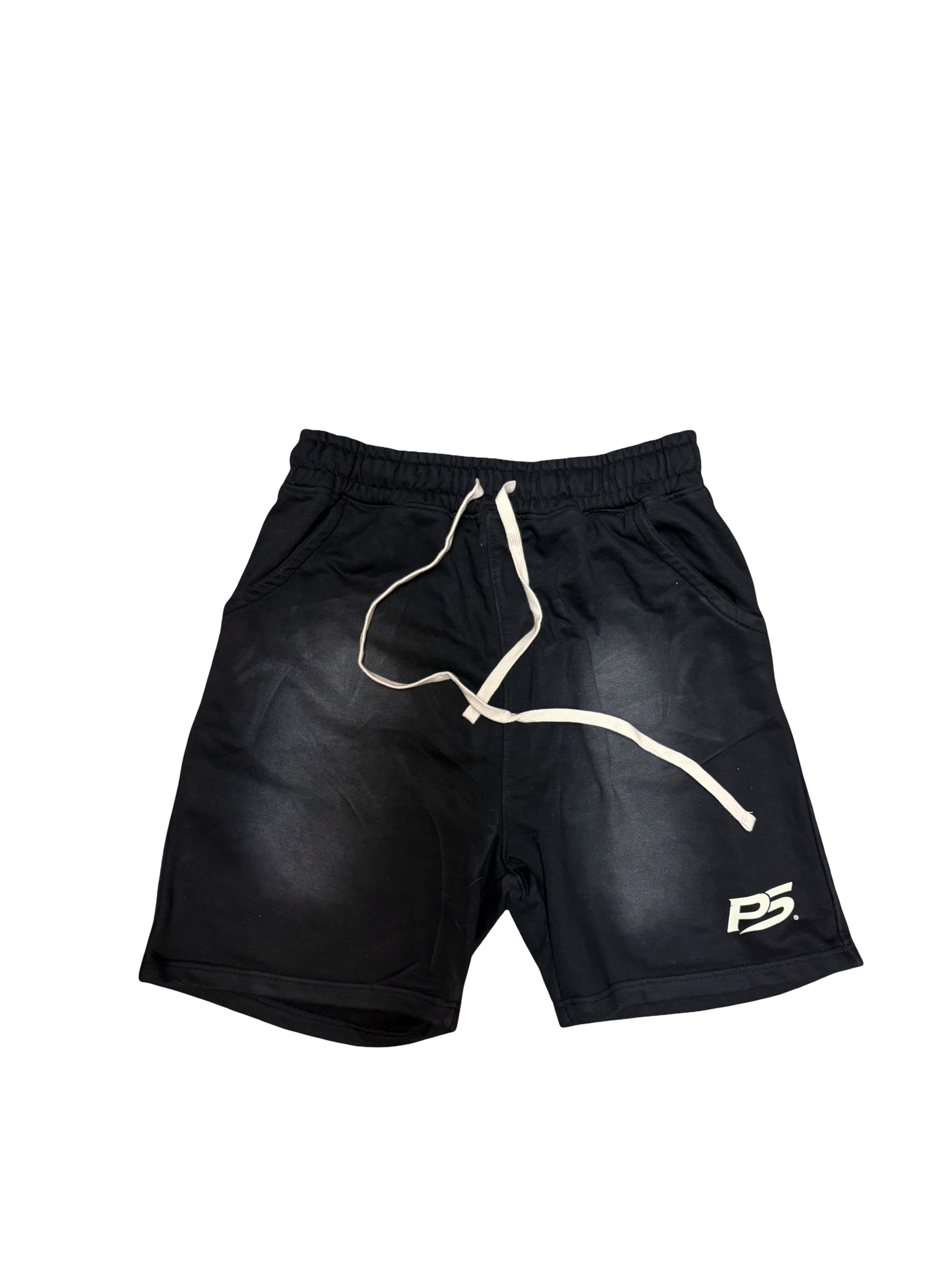 Stash Black. Crème Logo Shorts