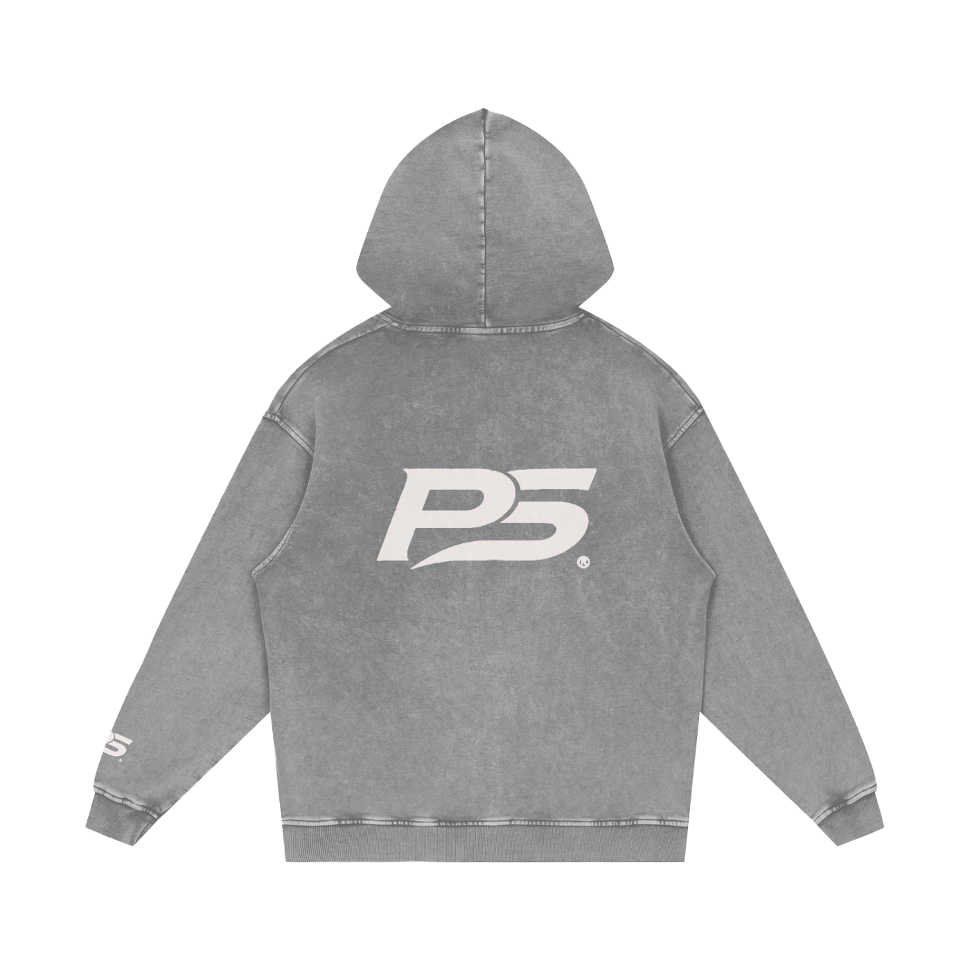 Snow Washed Loose Cotton Hoodie